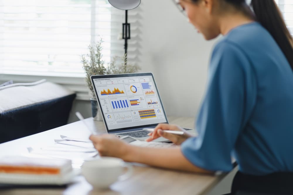 Analyst Working on his project